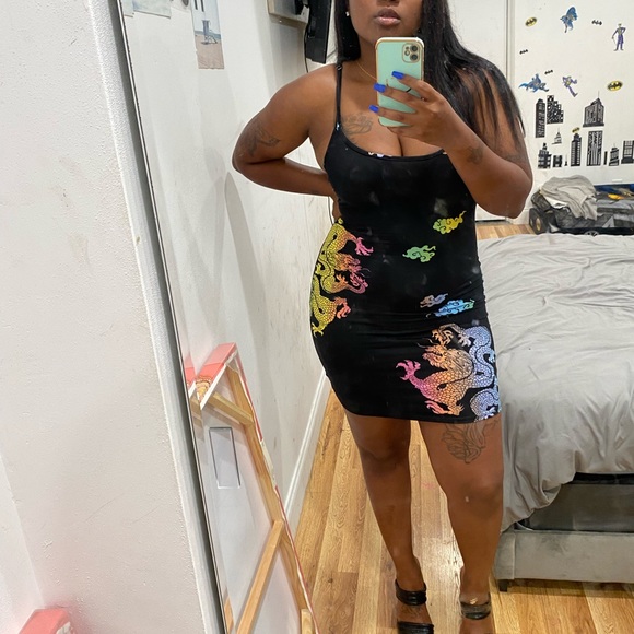 Black Mini Dress - Picture 3 of 3